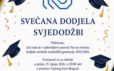 SVEČANA DODJELA SVJEDODŽBI