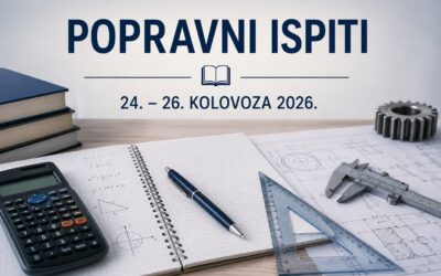 OBAVIJEST O TERMINIMA POPRAVNIH ISPITA